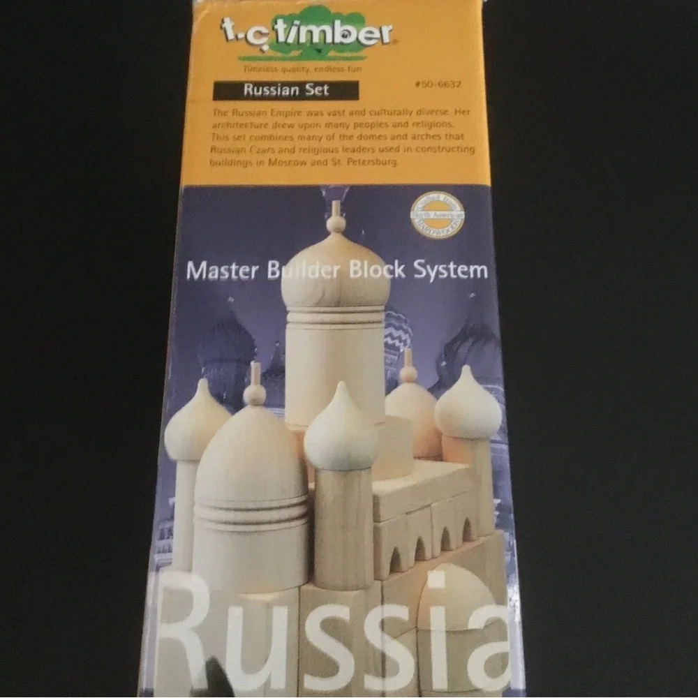 T.C. Timber Russian Set 51 Pieces HABA Master Builder Wood Block System #50-6632